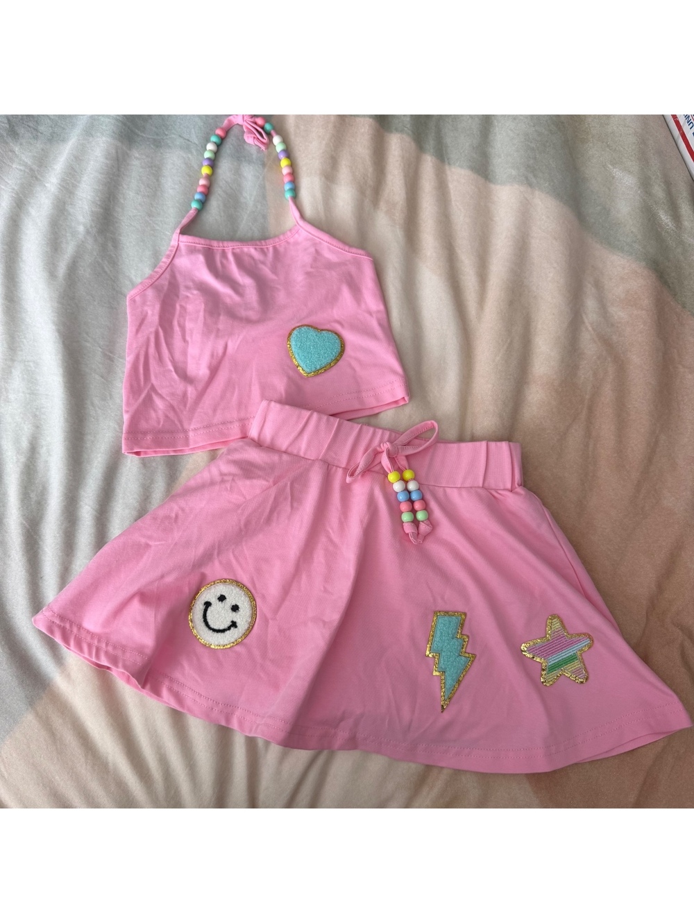 Ellie + Mila halter skort set